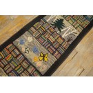 1930s Pictorial American Hooked Rug Runner