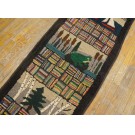 1930s Pictorial American Hooked Rug Runner