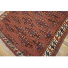 19th Century Central Asian Turkmen Yamoud Carpet 