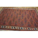 19th Century Central Asian Turkmen Yamoud Carpet 