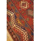 19th Century Caucasian Bordjalou Kazak Carpet Dated 1868