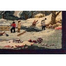 Mid 20th Century Pictorial American Hooked Rug 