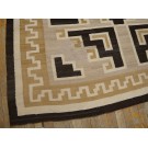 1930s American Two Grey Hills Navajo Carpet