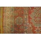 Late 19th Century Turkish Oushak Smyrna Carpet