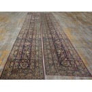 19th Century Pair of S.E. Persian Kirman Laver Runner Carpets