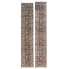 19th Century Pair of S.E. Persian Kirman Laver Runner Carpets