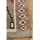 Early 20th Century American Navajo Storm Pattern Carpet 