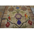 1920s American Hooked Rug 