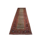 Mid-19th W. Persian Kurdish Runner Carpet 