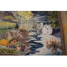 Mid 20th Century Scenic American Hooked Rug