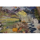 Mid 20th Century Scenic American Hooked Rug