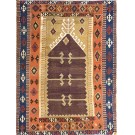 19th Century Turkish Anatolian Flat-Weave Prayer Rug 