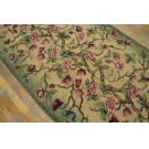 1930s American Hooked Rug Runner With Tree of Life Pattern 