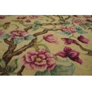 1930s American Hooked Rug Runner With Tree of Life Pattern 