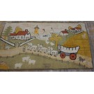 1930s Pictorial American Hooked Rug