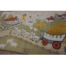 1930s Pictorial American Hooked Rug