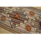 Early 20th Century Geometrical American Hooked Rug