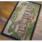 Mid 20th Century Pictorial American Hooked Rug