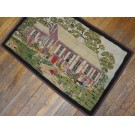 Mid 20th Century Pictorial American Hooked Rug