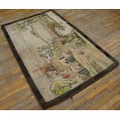 Mid 20th Century Pictorial American Hooked Rug 