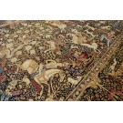 19th Century S.E. Persian Kirman Lavar Hunting Carpet