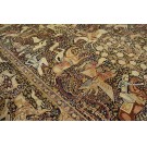 19th Century S.E. Persian Kirman Lavar Hunting Carpet