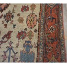 19th Century W. Persian Bijar Carpet With Harshang Pattern