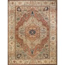 Antique Persian Serapi Carpet From 1880s