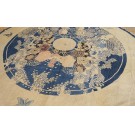 Early 20th Century Round Chinese Peking Carpet