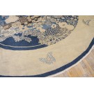 Early 20th Century Round Chinese Peking Carpet