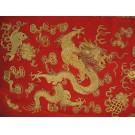 19th Century Chinese Silk & Gold Thread Embroidery 