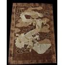 Late 19th Century Chinese Wool & Silk Dragon Embroidery