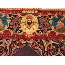 1940s Persian Pictorial Kashan Mashahir Carpet