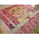 Late 19th Century W. Chinese Ningxia Banner Carpet 