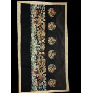 19th Century Chinese Silk & Metallic Thread Dragon Embroidery 