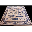 Early 20th Century Chinese Peking 100 Antiques Carpet 