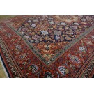 Early 20th Century Persian Silk & Wool Kashan Carpet