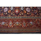 Early 20th Century Persian Silk & Wool Kashan Carpet