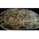 1920s Chinese Art Deco Oval Carpet