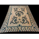 Early 20th Century W. Chinese Ningxia Dragon Carpet