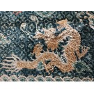 Vintage 1980 Silk Chinese Dragon Carpet