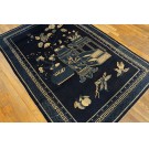 Early 20th Century Chinese Baotou Scholars Carpet