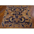 Mid 19th Century Chinese Ningxia Throne Back Dragon Rug