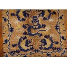 Mid 19th Century Chinese Ningxia Throne Back Dragon Rug