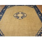 Mid 19th Century Chinese Ningxia Carpet with Coin Pattern