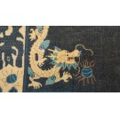 Late 19th Century Chinese Ningxia Dragon Carpet