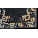 Late 19th Century Chinese Ningxia Dragon Carpet