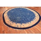 Early 20th Century Oval Chinese Peking Carpet