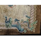 Vintage 1980s Silk Chinese Carpet