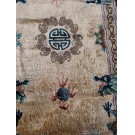 Vintage 1980s Silk Chinese Carpet